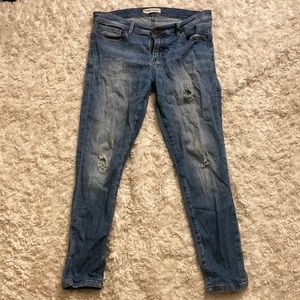 Banana Republic Light Blue Premium Denim Skinny Ankle Jeans Size 28P